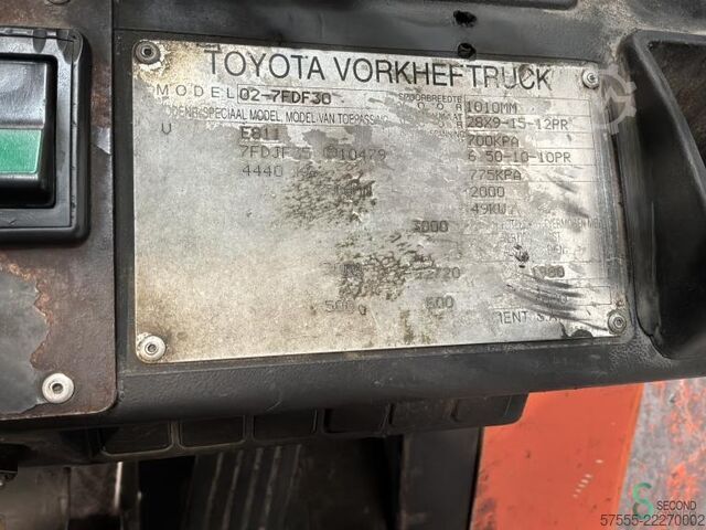 Carretilla elevadora Toyota 02-7 FDF 30