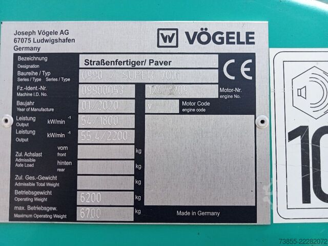 Asphaltfertiger Vögele Super 700i