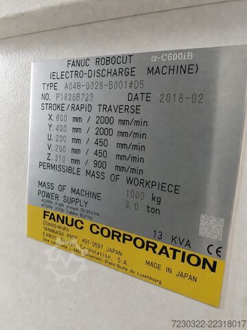Draad vonkerosiemachine FANUC C600 iB