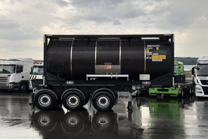 Semirremolque con caja intercambiable Fliegl 2019 Fliegl SDS 380 + Tank 20ft, 23.000L
