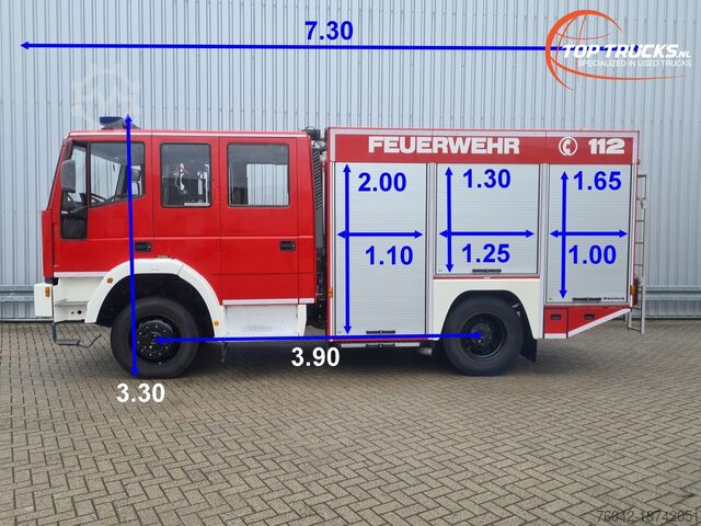 Brandweerwagen Iveco 135 E22 Eurofire 4x4 -2.400 ltr - Eurocargo - B...