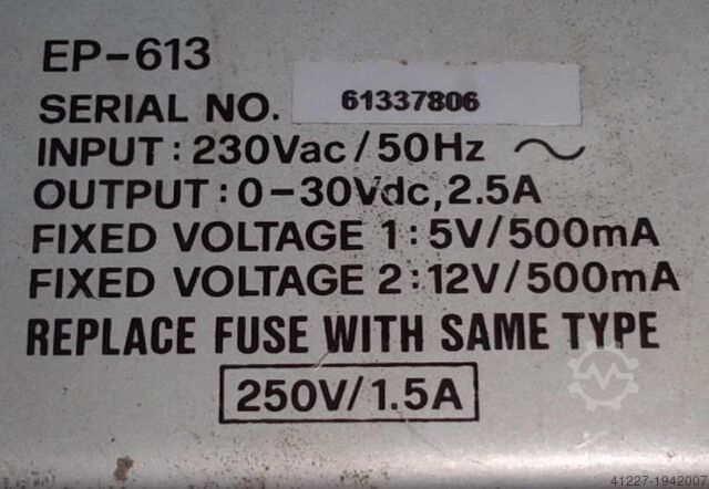 Voeding van het laboratorium MANSON EP-613