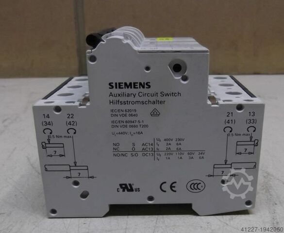 Hulpschakelaar Siemens 5SY6106-7