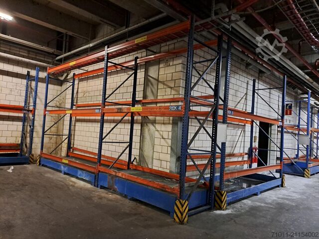 Estanterías palés+bandejas de recogida  