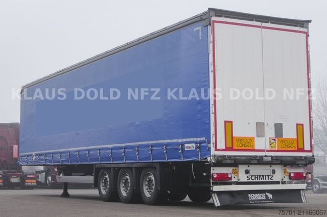 Auflieger mit Pritsche & Plane SCHMITZ CARGOBULL SCB S3T  Liftachse safety-roof VARIOS