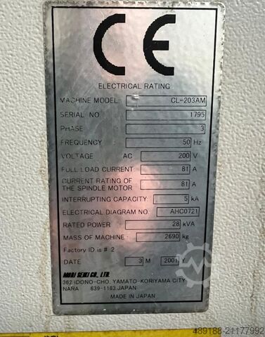 Torno CNC Mori Seiki CL203 AM