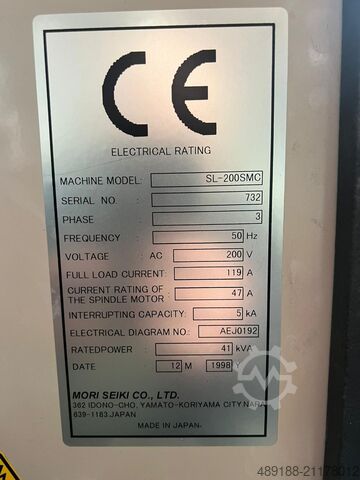 Torno CNC Mori Seiki SL 200 SMC