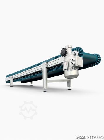 Conveyor belt, flat conveyor belt, inclined conveyor die magnetprofis GmbH & Co. KG Steigförderband Flachförderband Förderer