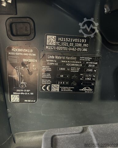 Traspallet manuale Linde Linde E18PH EVO eléctrica