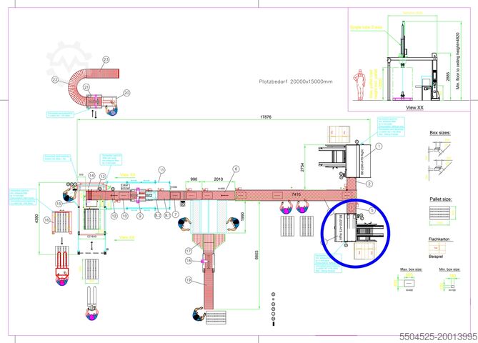 Carton packing machine SOCO SYSTEM BE-2200 ATS Kartonaufrichter Industrie