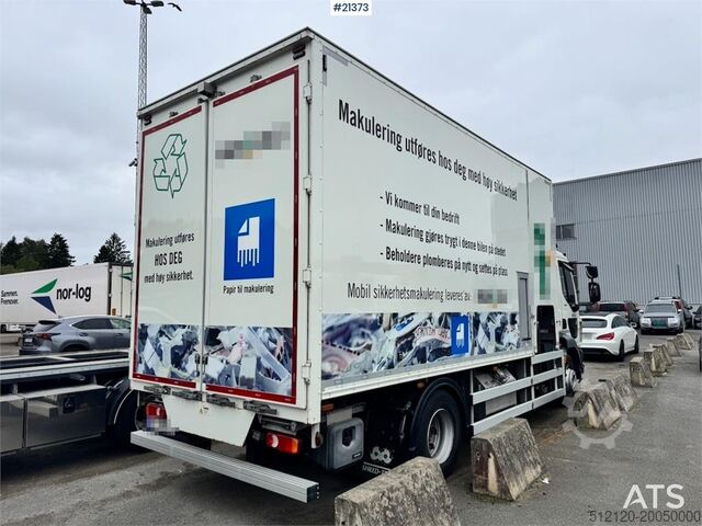 DAF LF260 shredder lastbil. 37.000 km! Skal ses! DAF LF260 Shredder Truck. 37,000 km! Must See!