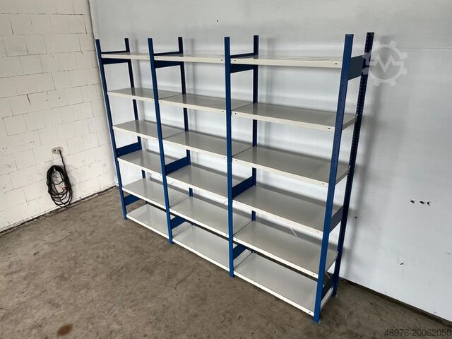 Hoogbouwmagazijn META CLIP / Regallänge: 3,20 lfm. Abm.: 2490 x 435mm