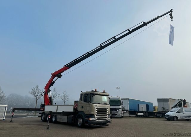 Lastbilmonteret kran SCANIA R450 L 8x4 Fassi F 660 RA 2.28 HE/ Winde/ Funk