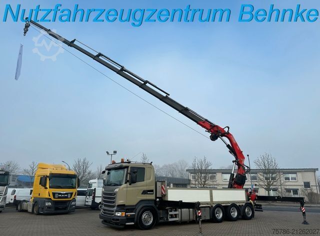 Ladbil med lad SCANIA R450 L 8x4 Fassi F 660 RA 2.28 HE/ Winde/ Funk