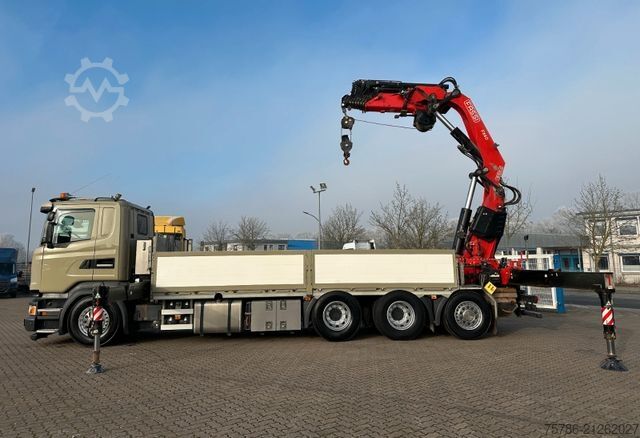 Ladbil med lad SCANIA R450 L 8x4 Fassi F 660 RA 2.28 HE/ Winde/ Funk