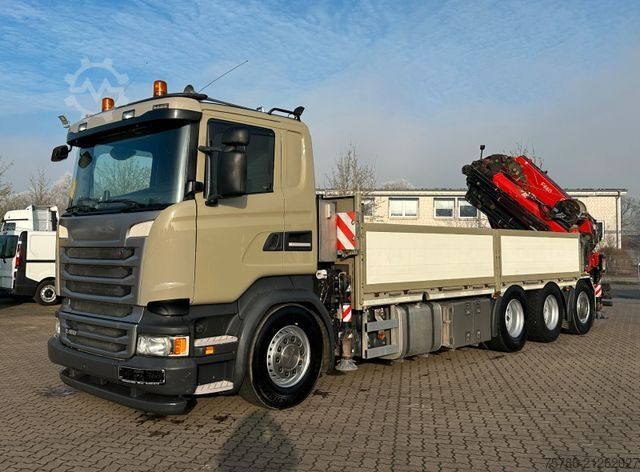 Ladbil med lad SCANIA R450 L 8x4 Fassi F 660 RA 2.28 HE/ Winde/ Funk