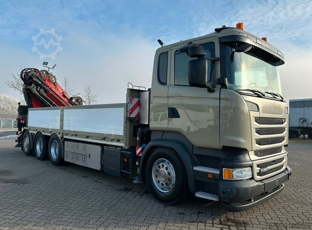 Ladbil med lad SCANIA R450 L 8x4 Fassi F 660 RA 2.28 HE/ Winde/ Funk