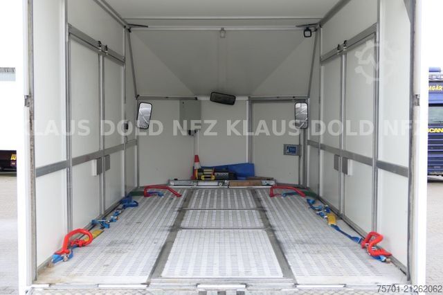 Biltransporttrailer  Moetefindt FTK 235 Autotransporter Kofferaufbau