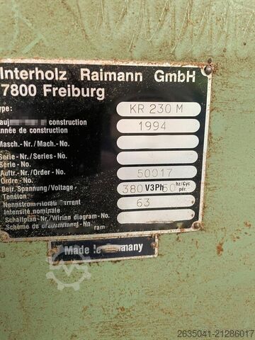 Multiklingesav Raimann KR 230 M