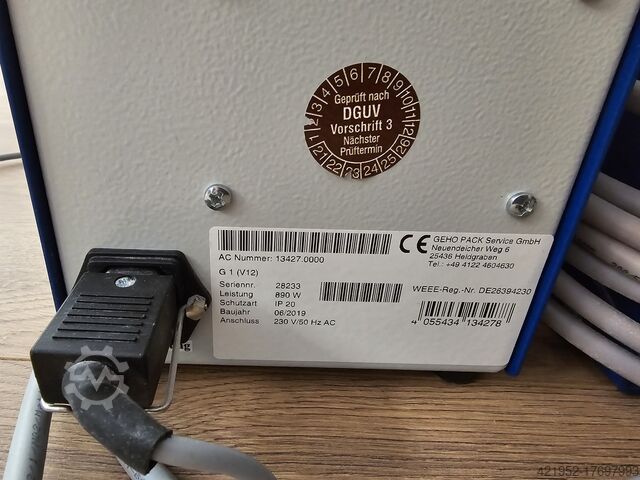 Heetimpulssealer + encoder Geho Z650