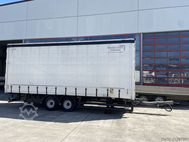 Open trailer with tarp Möslein TPW 105 D Schwebheim  Tandem- Planenanhänger Durchladbar