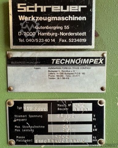 Hidraulični paneli Technoimpex HS 5 / 2550