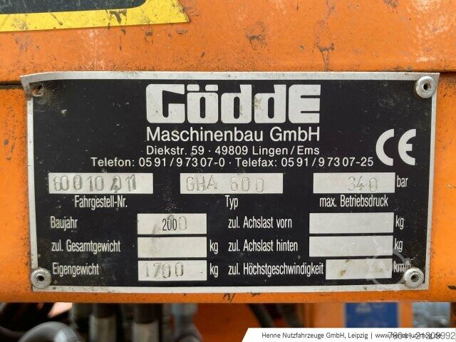 Agricultural machine  Gödde Auslegermähgerät GHA 600