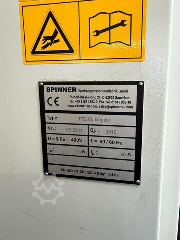 Centro de torneado y fresado CNC SPINNER TTS 65 DUPLEX