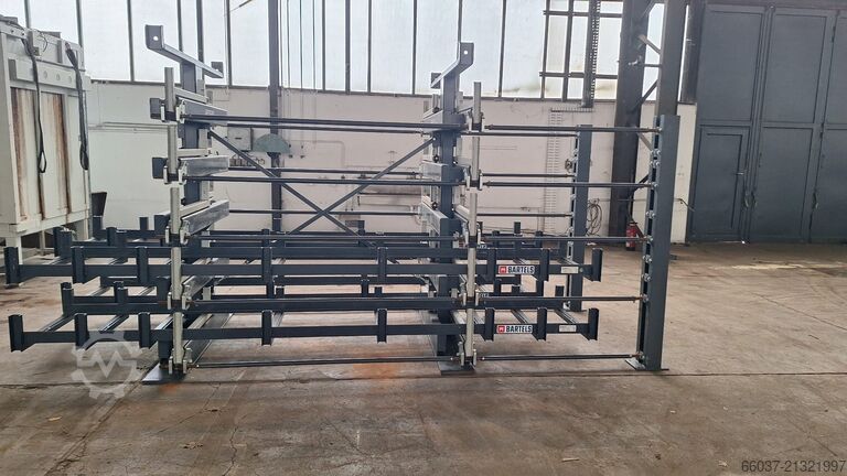 Estantería extraíble de doble cara BARTELS doppelseitiges Roll-Aus-Regal 1600