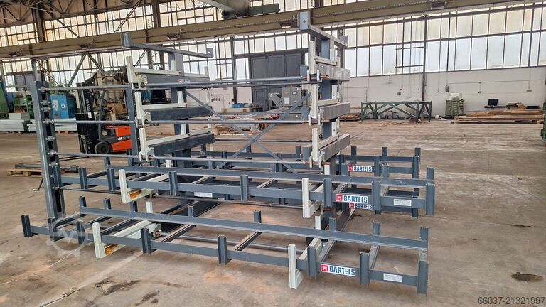 Estantería extraíble de doble cara BARTELS doppelseitiges Roll-Aus-Regal 1600