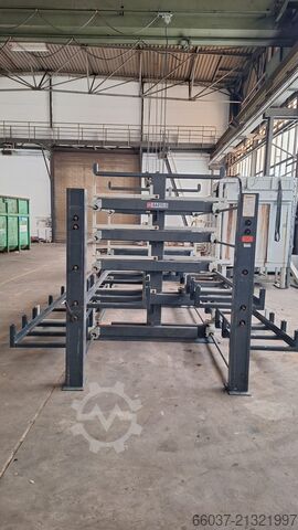 Estantería extraíble de doble cara BARTELS doppelseitiges Roll-Aus-Regal 1600