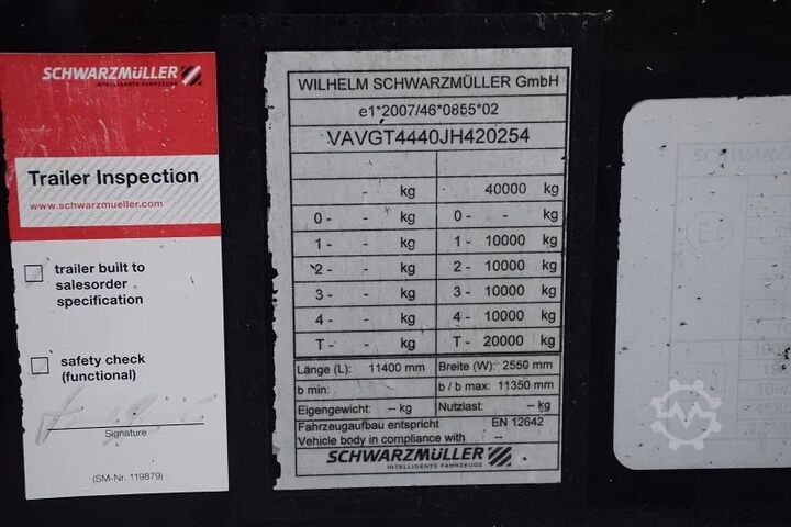 Cargador bajo Schwarzmüller T4 -   40 TON