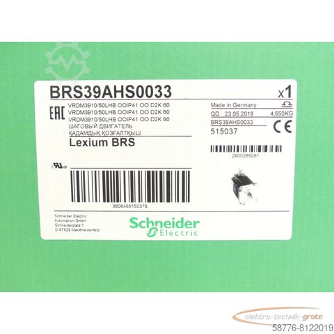 Silnik Schneider Electric Schneider Electric BRS39AHS0033 / VRDM3910/50LHB SN:2900265081 - ungebr.! -