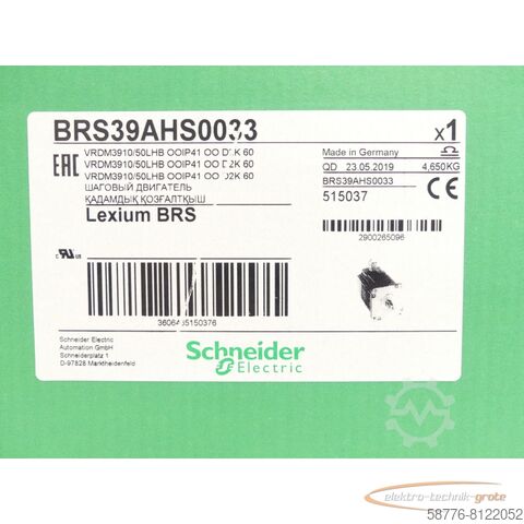 Silnik Schneider Electric Schneider Electric BRS39AHS0033 / VRDM3910/50LHB SN:2900265096 - ungebr.! -