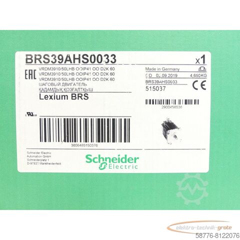 Silnik Schneider Electric Schneider Electric BRS39AHS0033 / VRDM3910/50LHB SN:2900456536 - ungebr.! -