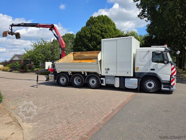 Tipper med kran Volvo FM420 2x KRAAN/KIPPER EURO6!!2030 ZERO EMISSIE!...