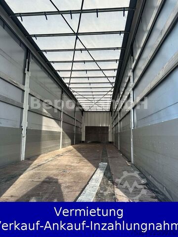 Open semitrailer with tarp KRONE SD - Profi Liner-PK-SAF-Bordwandsieder-Rungen