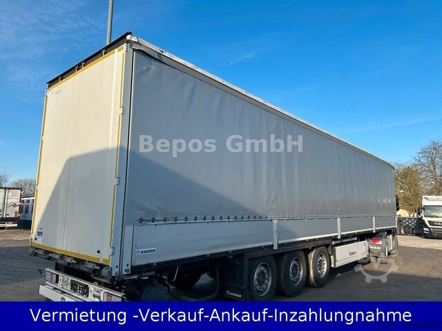 Open semitrailer with tarp KRONE SD - Profi Liner-PK-SAF-Bordwandsieder-Rungen