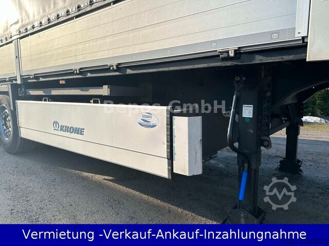 Open semitrailer with tarp KRONE SD - Profi Liner-PK-SAF-Bordwandsieder-Rungen