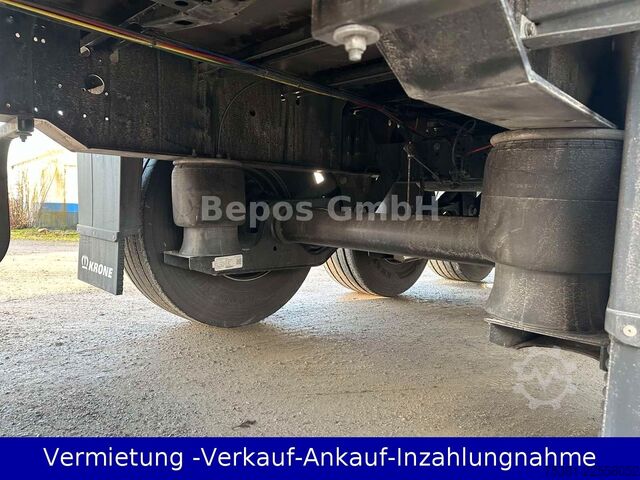 Open semitrailer with tarp KRONE SD - Profi Liner-PK-SAF-Bordwandsieder-Rungen