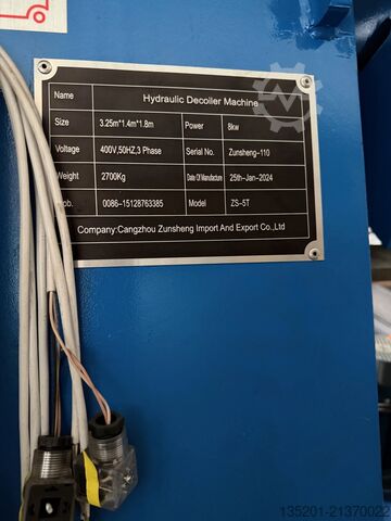 Μηχάνημα για το ξετύλιγμα χαλύβδινων σπειρών Cangzhou Zunsheng Import and Export 