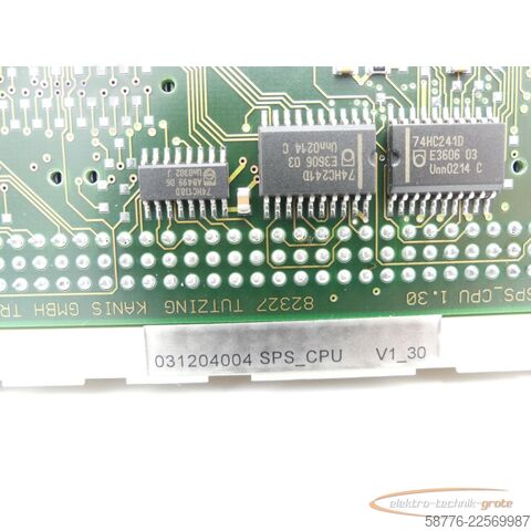 Component  SONPLAS  SPS_CPU V1_30 Steuerungskarte