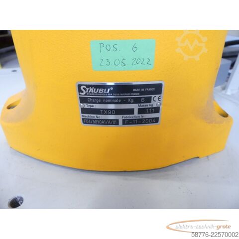 Składnik  Stäubli TX90 industrieller Roboterarm mit kompletter Steuerung und Bedienpanel