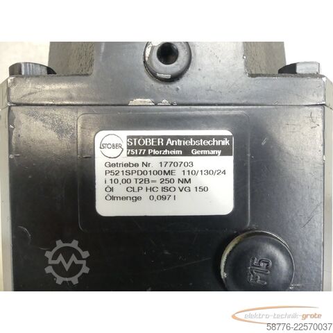 Komponent  Stöber Antriebstechnik P521SPD0100ME 110/130/24 Getriebe SN: 1770703