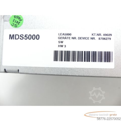 Komponens Stöber FDS50007/L Posidrive MDS5000 . 49029 Ge. Nr: 8706279 SN: 8712903