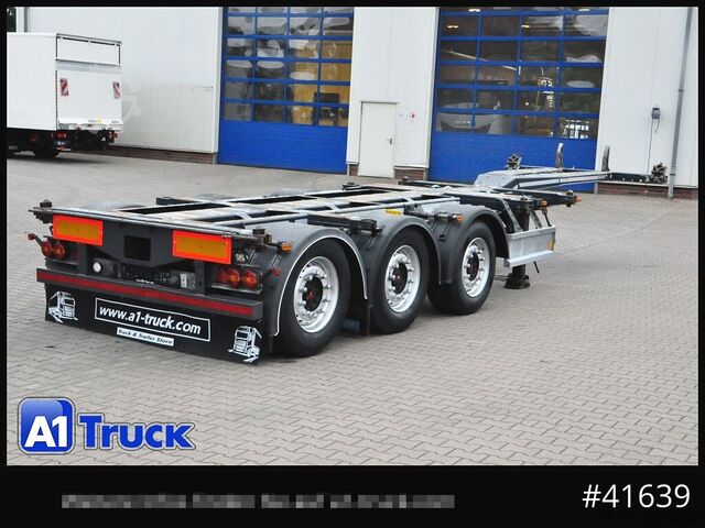Cserélhető felépítményes félpótkocsi D-TEC VCC-01, Multi Chassi, 2 x Liftachse, Mittellausschub