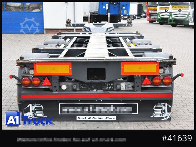 Cserélhető felépítményes félpótkocsi D-TEC VCC-01, Multi Chassi, 2 x Liftachse, Mittellausschub