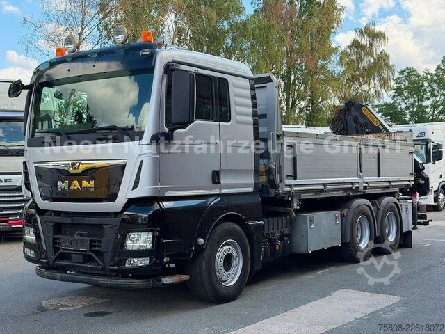 Damperli kamyon MAN TGX 33.500 6x4 Kipper Kran PK19.001 Funk Greifer