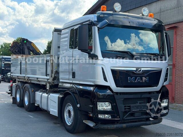 Damperli kamyon MAN TGX 33.500 6x4 Kipper Kran PK19.001 Funk Greifer