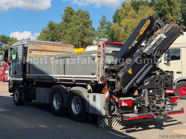 Damperli kamyon MAN TGX 33.500 6x4 Kipper Kran PK19.001 Funk Greifer